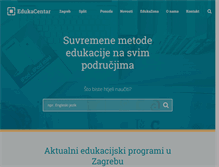 Tablet Screenshot of edukacentar.hr